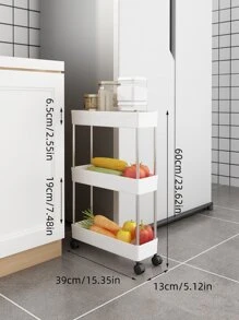 1pc Multi-layer Storage Rack - White - View 6