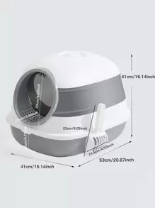 1pc Cat Litter Box With Shovel