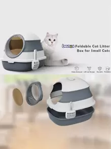 1pc Cat Litter Box With Shovel