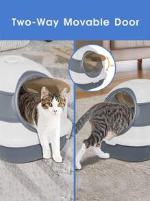 1pc Cat Litter Box With Shovel