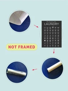 1入組無框洗衣矢量藝術品 - 黑與白 - 查看 3