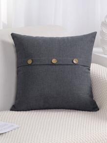 1個鈕扣裝飾的沙發套,不含填充物,適用於客廳,家居裝飾 - 深灰色 - 查看 5