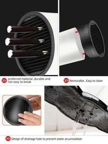 Soporte Y Organizador De Cuchillos Y Utensilios De Cocina Multifuncional - Blanco - Ver 4