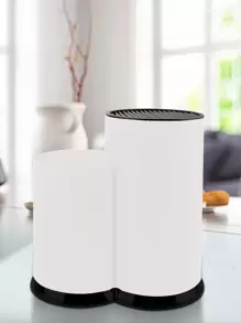 Soporte Y Organizador De Cuchillos Y Utensilios De Cocina Multifuncional - Blanco - Ver 1