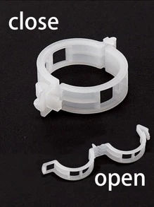 50pcs Plastic Plant Clips Hami Melon Clips For Vine, Stem, And Vines, Fixed Clamp For Garden - Clear - View 5