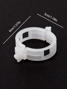 50pcs Plastic Plant Clips Hami Melon Clips For Vine, Stem, And Vines, Fixed Clamp For Garden - Clear - View 6