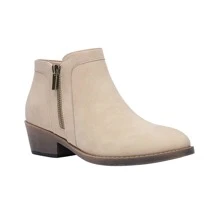 Jeossy Women's 9618 Elegant Ankle Booties Slip on Chunky Heel Boots for Women - Beige - View 2