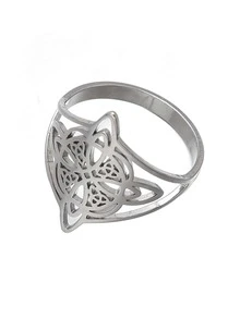 Silver Irish Knot Ring - Silver - View 2