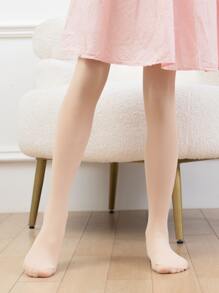 3pairs Kids' Ultra-Thin Breathable Dance Tights, Anti-Hook Spring/Autumn