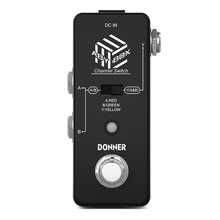 Donner Mini Guitar Effect Pedal ABY Box Line Selector AB Switch Noise Reduction for Electric Guitar Bass Home Studio Live Performance True Bypass - Black - View 2