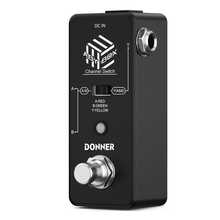 Donner Mini Guitar Effect Pedal ABY Box Line Selector AB Switch Noise Reduction for Electric Guitar Bass Home Studio Live Performance True Bypass - Black - View 3