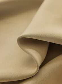 Modern Simple Solid Color Blackout & Thermal Insulated Curtains For Bedroom, Living Room (2pcs) - Beige - View 3