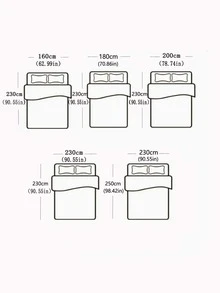 1pc Fashionable Simple Style Solid Color Bedsheet, For Dormitory, Bedding Room, Home Textile - Multicolor - View 7