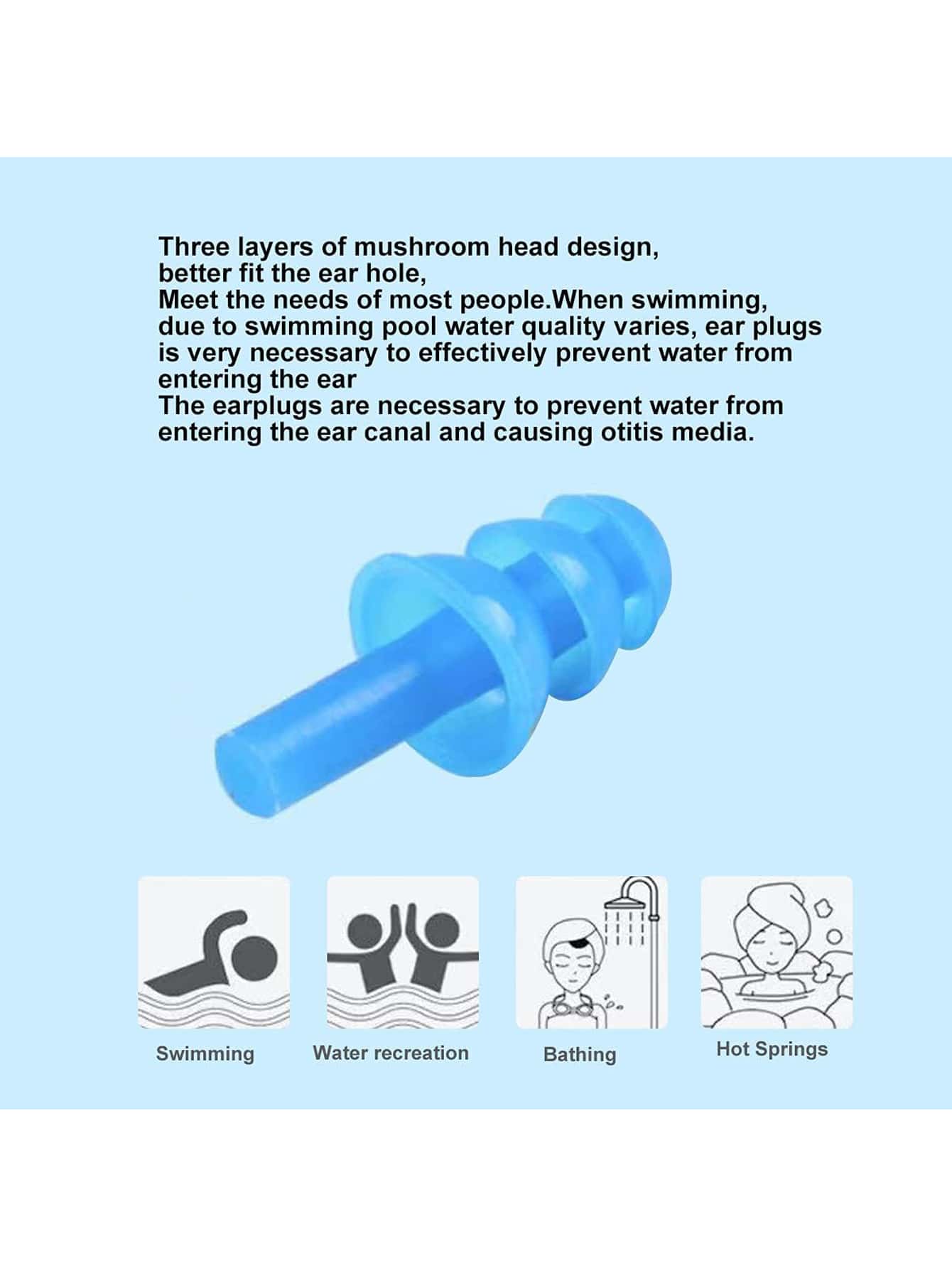 5 סטים סיליקון אטמי אף שחייה עמיד למים אטמי אף שחייה אטמי אוזניים למבוגרים ילדים, מגן אף אוזן, עם אטמי אף, אטמי אוזני שחיה סיליקון רכים לשימוש חוזר לשחייה או שינה - ורוד - ראה 6