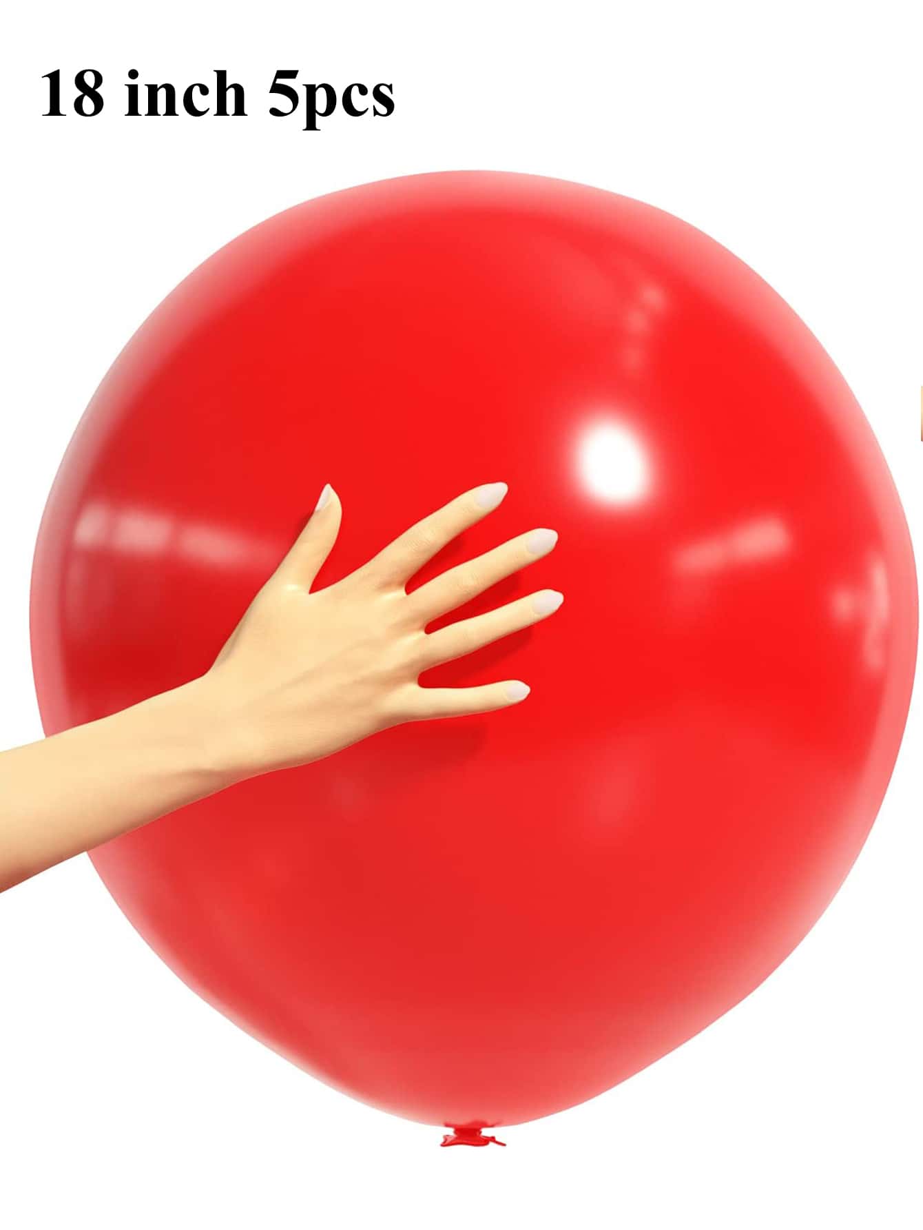 Red Party Balloons 18inch 5pcs Baby Shower Birthday Decorations Anniversary Party Supplies