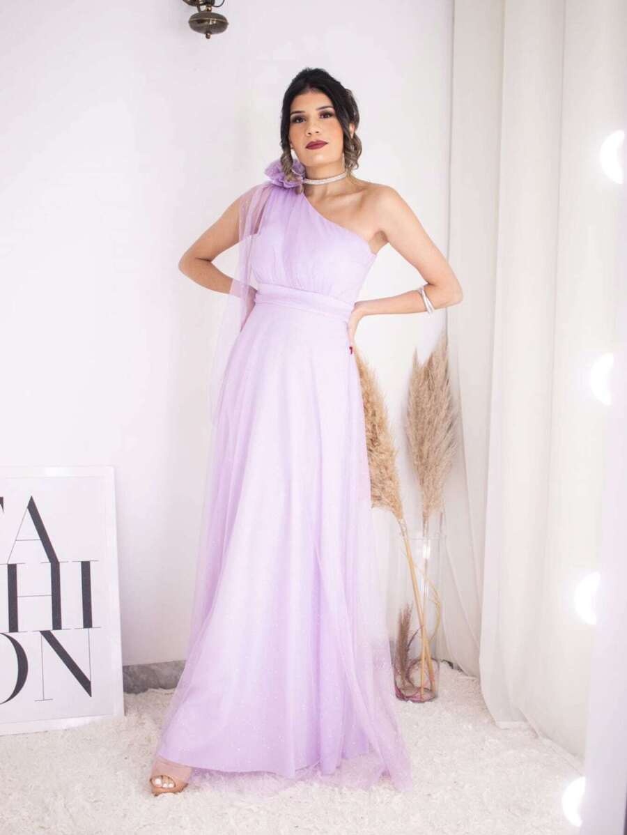 Women Dresses - Màu Lilac Tím - Xem 1