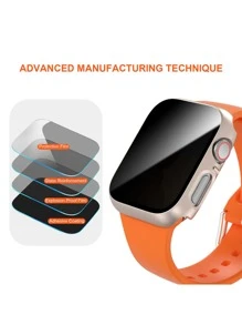 1 szt. Ochrona ekranu przed szpiegowaniem i 1 szt. Obudowa kompatybilna z zegarkiem Apple