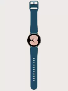 1 Stück marineblau solides Silikonarmband kompatibel mit Samsung Galaxy Watch 40/42/43/44/45/46/47mm, kompatibel mit Samsung Galaxy Watch6/5 Pro/4/Galaxy Watch6 Classic