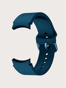 1 Stück marineblau solides Silikonarmband kompatibel mit Samsung Galaxy Watch 40/42/43/44/45/46/47mm, kompatibel mit Samsung Galaxy Watch6/5 Pro/4/Galaxy Watch6 Classic