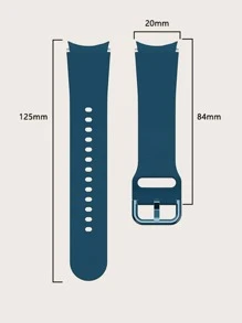 1 Stück marineblau solides Silikonarmband kompatibel mit Samsung Galaxy Watch 40/42/43/44/45/46/47mm, kompatibel mit Samsung Galaxy Watch6/5 Pro/4/Galaxy Watch6 Classic