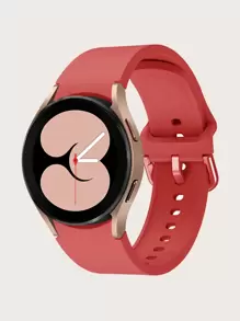 1 条官方红色硅胶表带，兼容三星 40/42/43/44/45/46/47 毫米，兼容三星 Galaxy Watch 6/5 Pro/4/Galaxy Watch 6 Classic - 紅色 - 查看 1