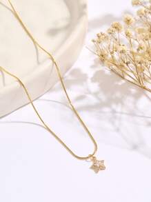 Nooxian 鏈條項鍊 - 金黃色 - 查看 4