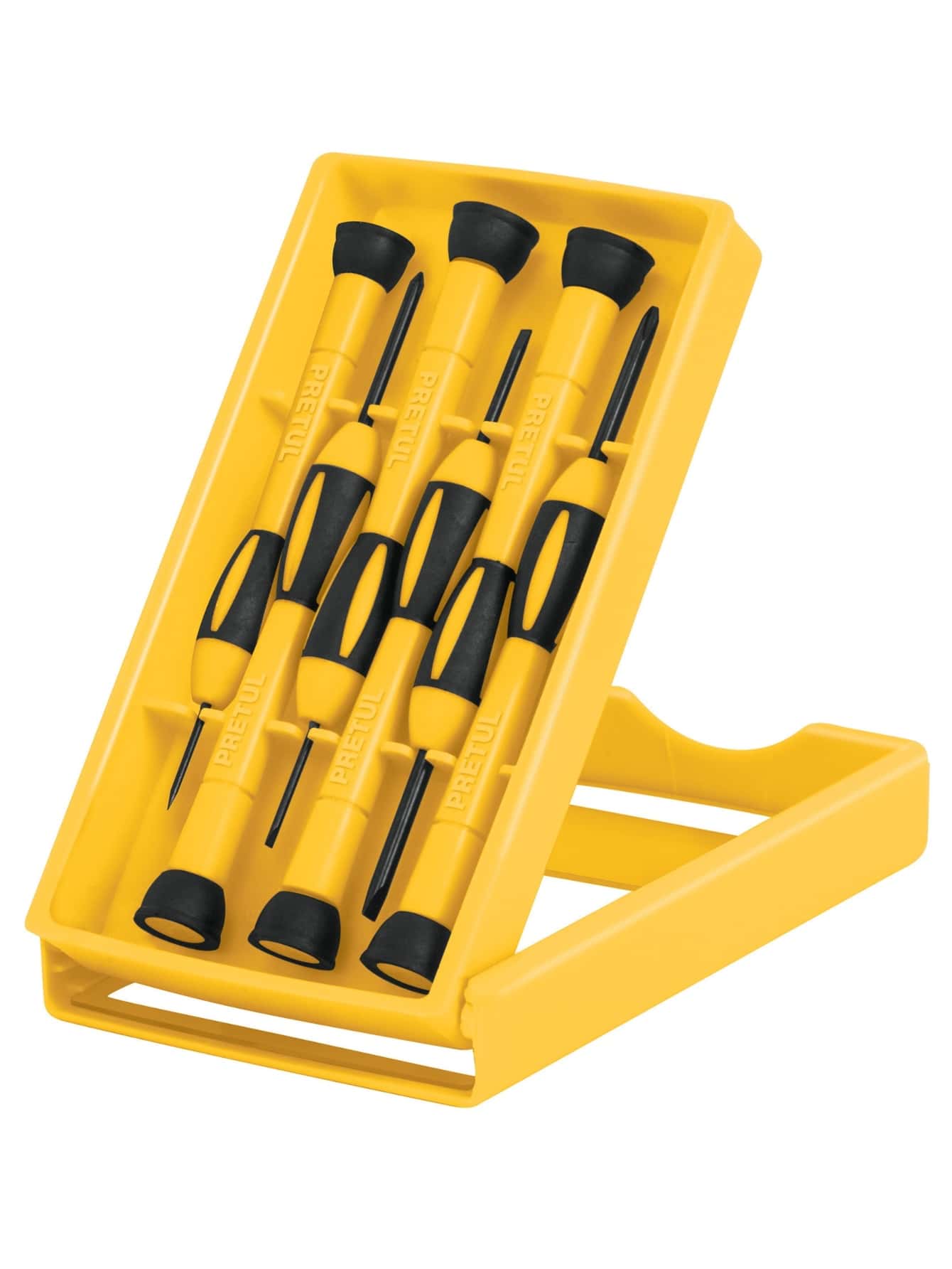 Pretul J-Dej-6 6-Piece Precision Screwdriver Set - Yellow - View 1