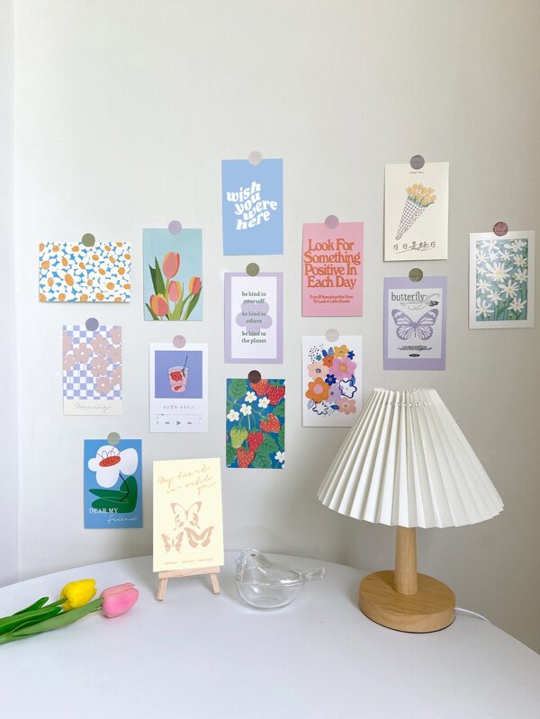 30 PCS Danish Pastel Posters, Danish Pastel Wall Collage Kit ,Pastel