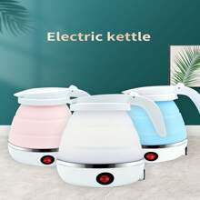 600W Electric Kettle Stainless Steel Silicone Foldable Water Kettles Compression Leak Portable Mini Kettle Household - White - View 3
