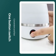 600W Electric Kettle Stainless Steel Silicone Foldable Water Kettles Compression Leak Portable Mini Kettle Household - White - View 8