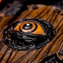 Creative Notebook With 3d Demonic Eye Relief, Unique & Personalized For Journaling And Horror Atmosphere Best Gifts Birthday - Coffee Brown - View 3
