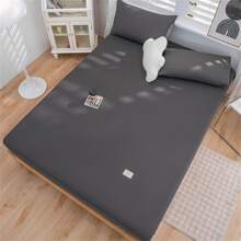 Solid Thickened Brushed Fitted Sheet Made Of Natural Cashmere