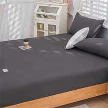 Solid Thickened Brushed Fitted Sheet Made Of Natural Cashmere