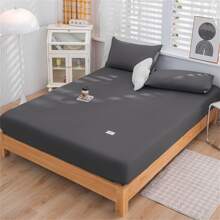 Solid Thickened Brushed Fitted Sheet Made Of Natural Cashmere