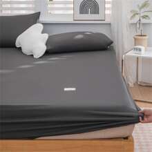 Solid Thickened Brushed Fitted Sheet Made Of Natural Cashmere