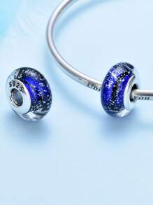 BALMORA 1 chiếc vòng tay hạt thủy tinh thủ công bằng bạc Sterling S925 tinh tế và độc đáo làm quà tặng cho phụ nữ - Bạc - Xem 3
