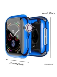 SIMSONLAB 1 vỏ bảo vệ trong suốt Tương thích với Apple Watch - Hoa hồng vàng - Xem 4