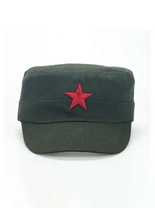 Mũ bóng chày thêu ngôi sao nam - xanh quân đội - Xem 2