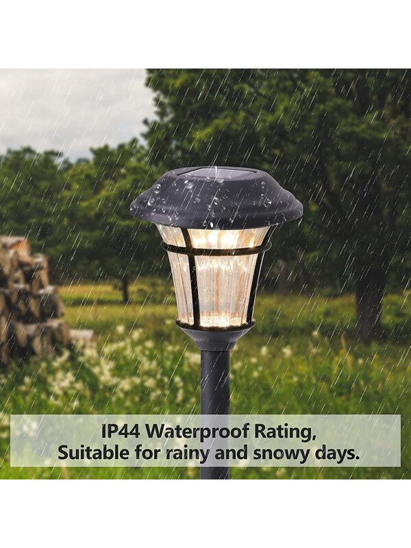 8 Pack Solar Pathway Lights Outdoor, IP65 Waterproof Solar Garden