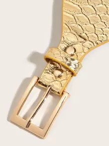 派对 1 件女士方形扣宽腰带，适合万圣节夏季、学校秋季、秋季、万圣节礼服装饰