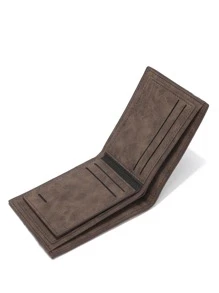 Letter Printed Short Wallet Lightweight Portable Credit Card ID Card White-Collar Workers For Female For Women Holiday For Anniversary For Birthday Gift Gift Accessories Gift - Coffee Brown - View 8