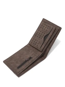 Letter Printed Short Wallet Lightweight Portable Credit Card ID Card White-Collar Workers For Female For Women Holiday For Anniversary For Birthday Gift Gift Accessories Gift - Coffee Brown - View 7
