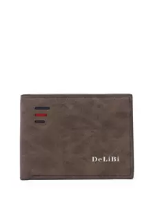 Letter Printed Short Wallet Lightweight Portable Credit Card ID Card White-Collar Workers For Female For Women Holiday For Anniversary For Birthday Gift Gift Accessories Gift - Coffee Brown - View 1
