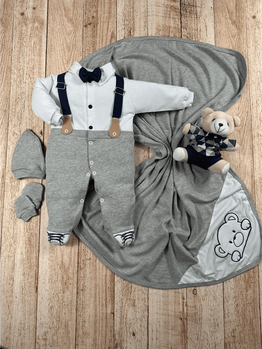 Baby Rompers - Grey - View 1