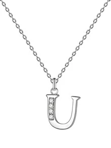 1 Đồng Thời Trang Nhiều Màu 26 Chữ Đá Trang Trí Mặt Dây Chuyền Vòng Cổ Cho Nữ Đeo Hàng Ngày - Nhiều màu - Xem 2