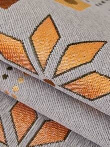 1入組幾何樣式沙發巾 - 灰色 - 查看 5