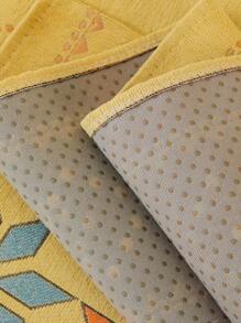 1入組幾何樣式沙發巾 - 黃色 - 查看 6