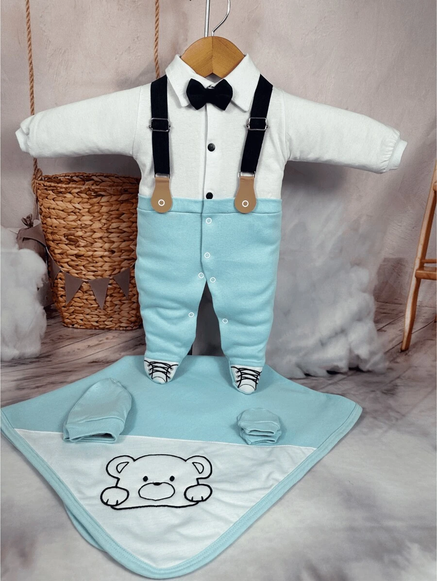 Baby Rompers - Babyblau - Übersicht 1