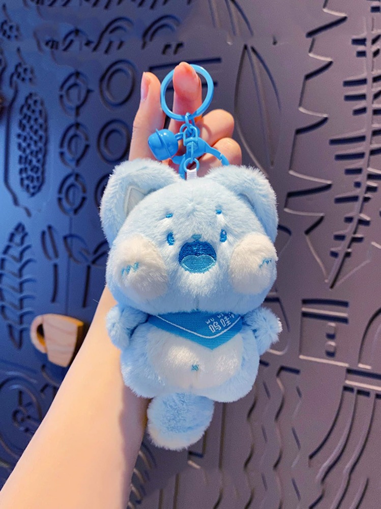 ぐでねこチャン　フェイクスイーツ　キーチェーン　チャーム　ブルー ぐでねこチャンフェイクスイーツキーチェーンチャーム薄青