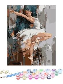 Set 1 di carattere design digitale Dipinto